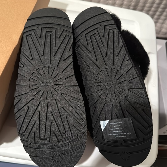 UGG Disquette Platform Slippers black 8 NIB - Picture 6 of 6